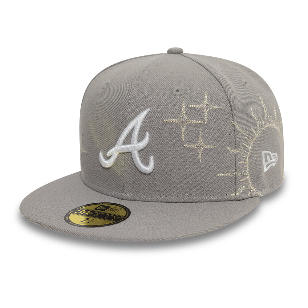 Atlanta Braves MLB Zodiac 59FIFTY Fitted New Era Grey