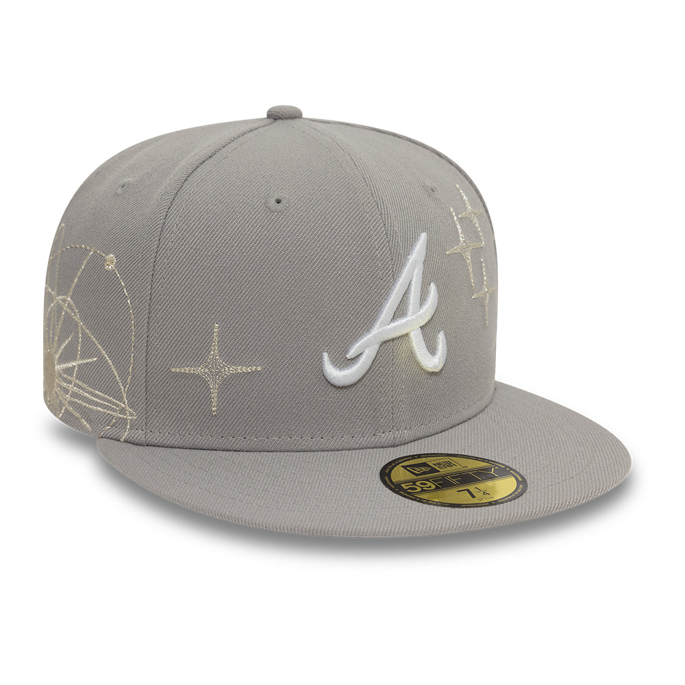 Atlanta Braves MLB Zodiac 59FIFTY Fitted New Era Grey