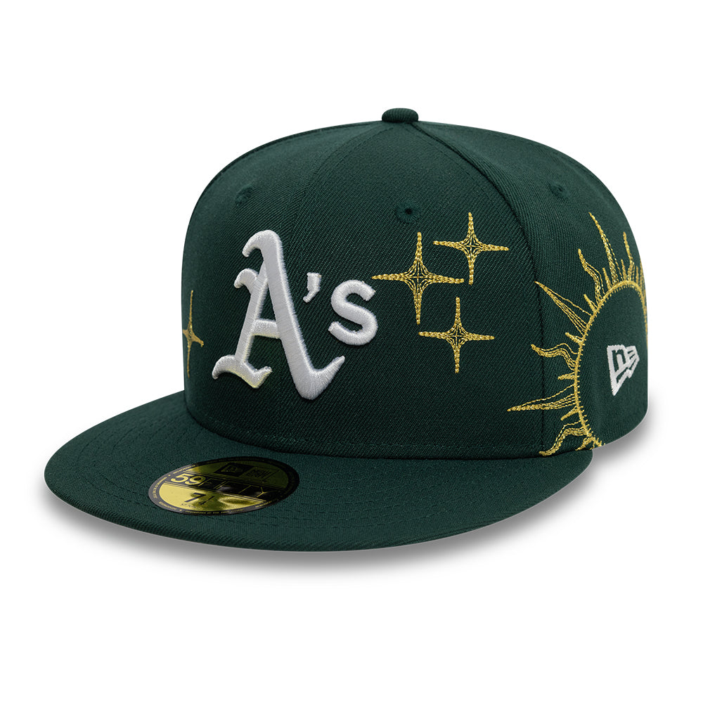 Oakland Athletics MLB Zodiac 59FIFTY Fitted New Era Green