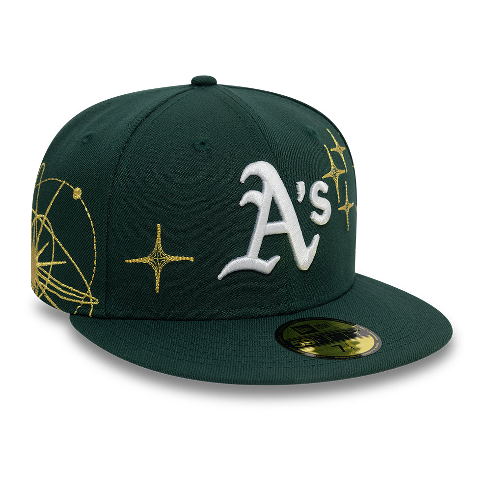 Oakland Athletics MLB Zodiac 59FIFTY Fitted New Era Green