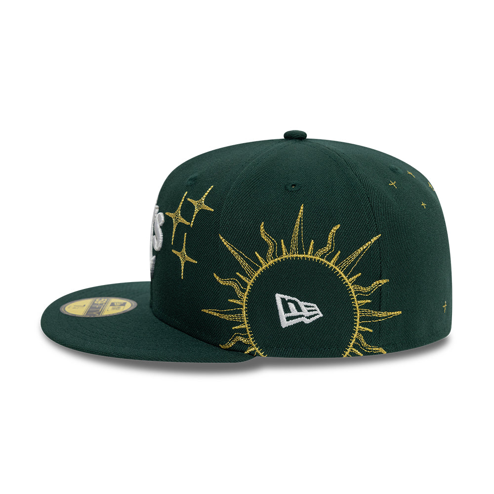 Oakland Athletics MLB Zodiac 59FIFTY Fitted New Era Green