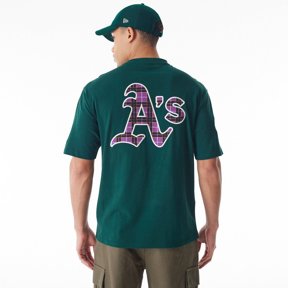 New Era - MLB Tartan OS Tee - Oakland Athletics