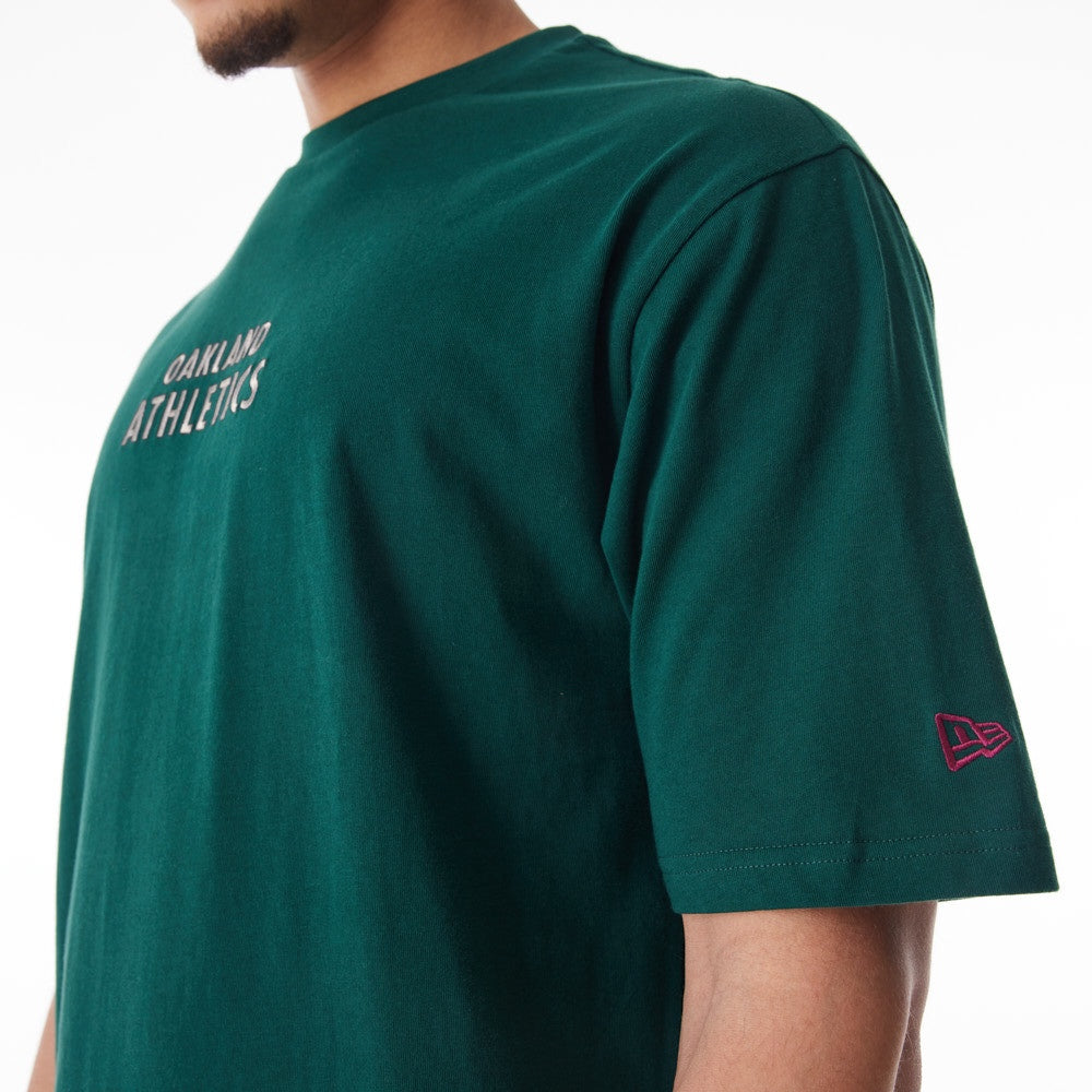 New Era - MLB Tartan OS Tee - Oakland Athletics