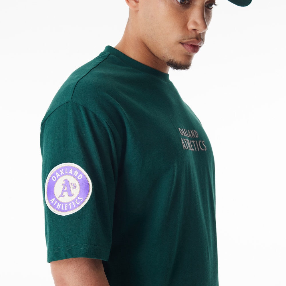 New Era - MLB Tartan OS Tee - Oakland Athletics