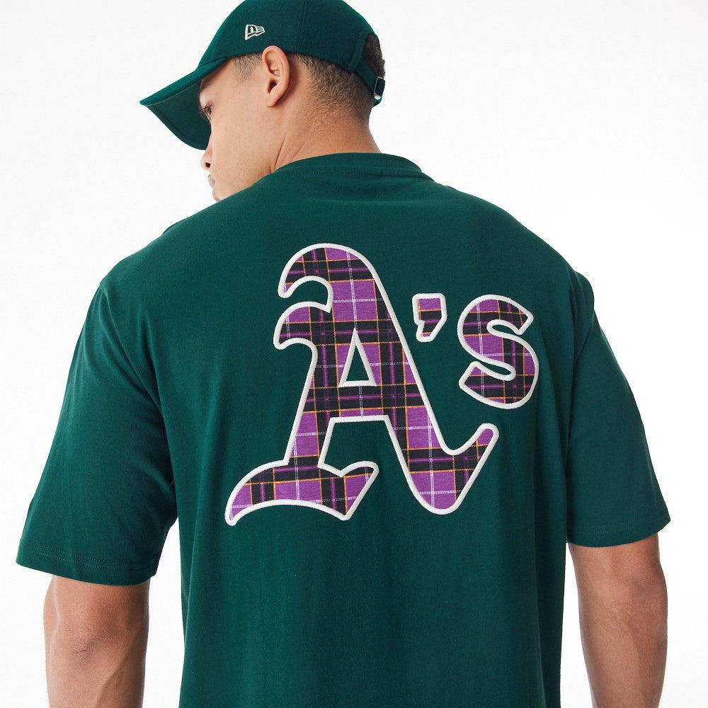 New Era - MLB Tartan OS Tee - Oakland Athletics