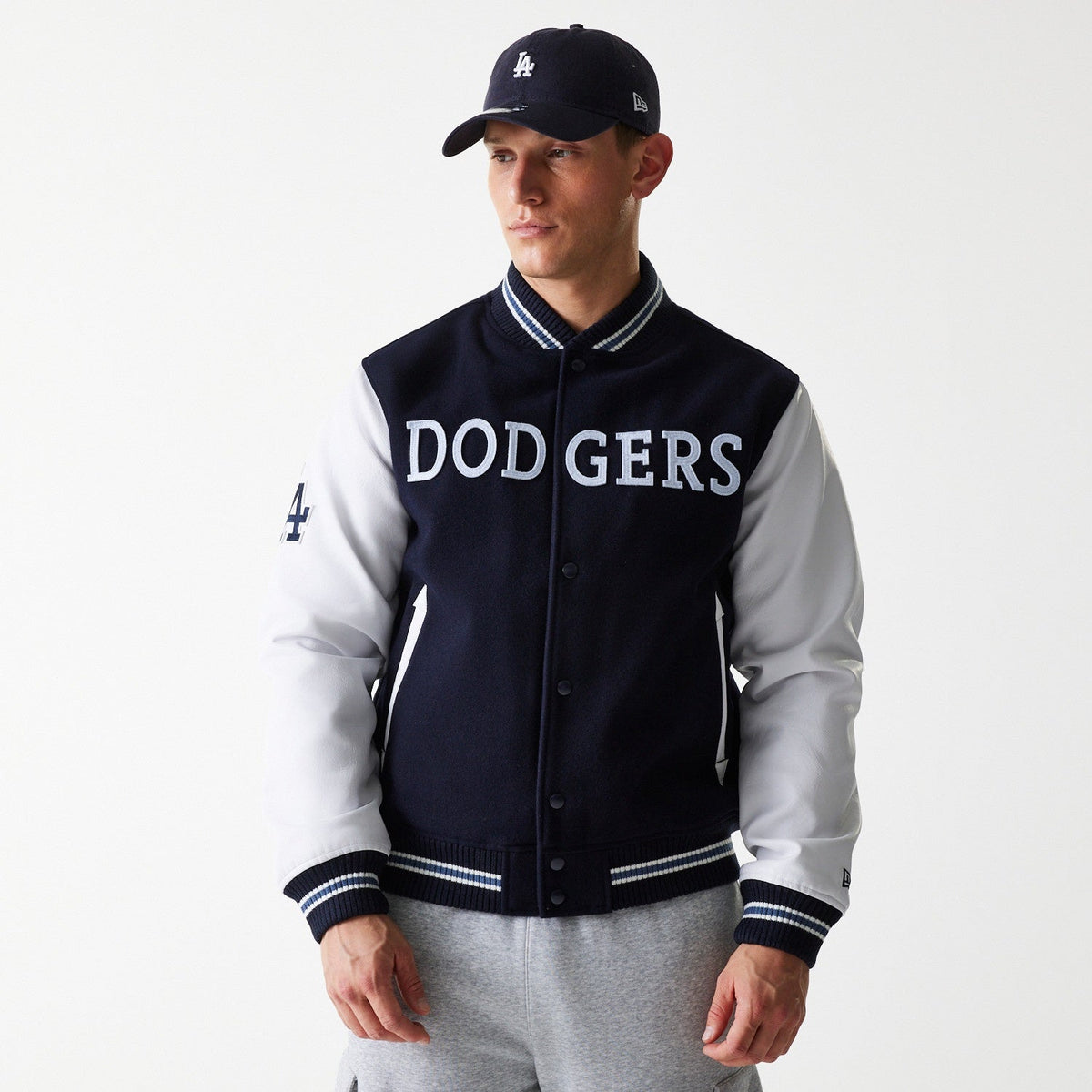 Los Angeles Dodgers MLB Wordmark Varsity Jacket New Era