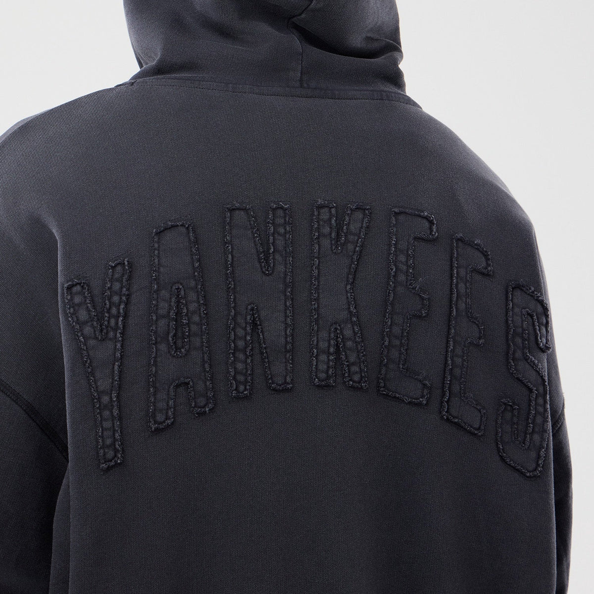 MLB Washed Full Zip Hoodie New York Yankees Black