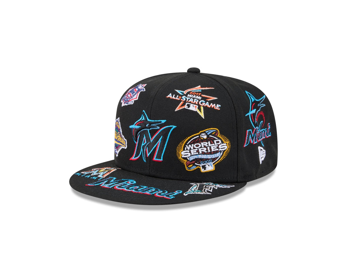 Miami Marlins MLB All Over Patch 59FIFTY New Era