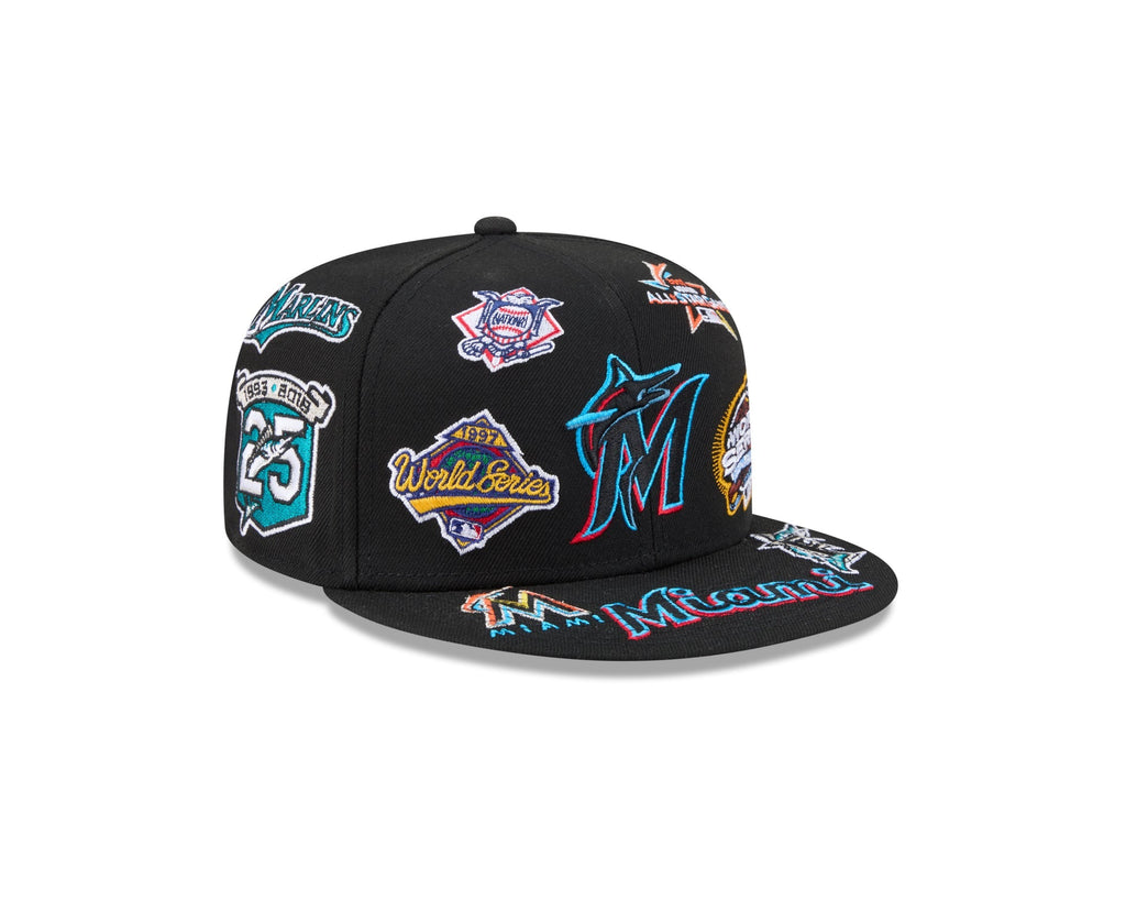Miami Marlins MLB All Over Patch 59FIFTY New Era