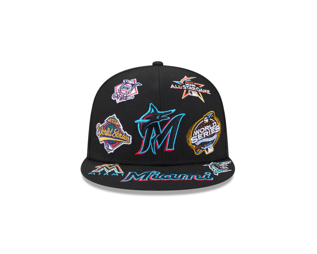 Miami Marlins MLB All Over Patch 59FIFTY New Era