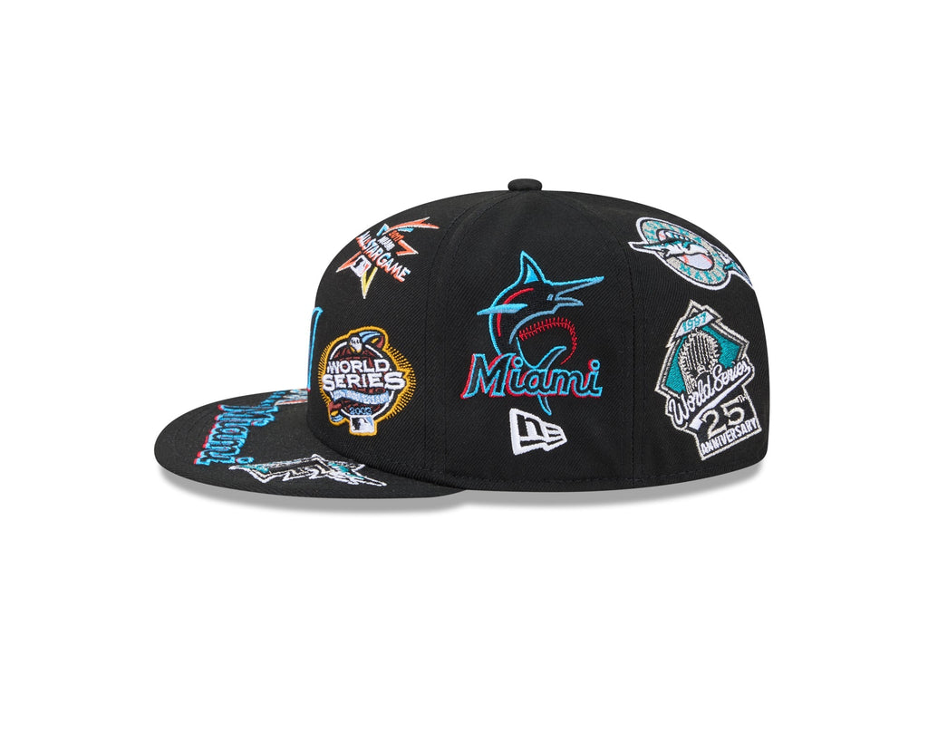 Miami Marlins MLB All Over Patch 59FIFTY New Era
