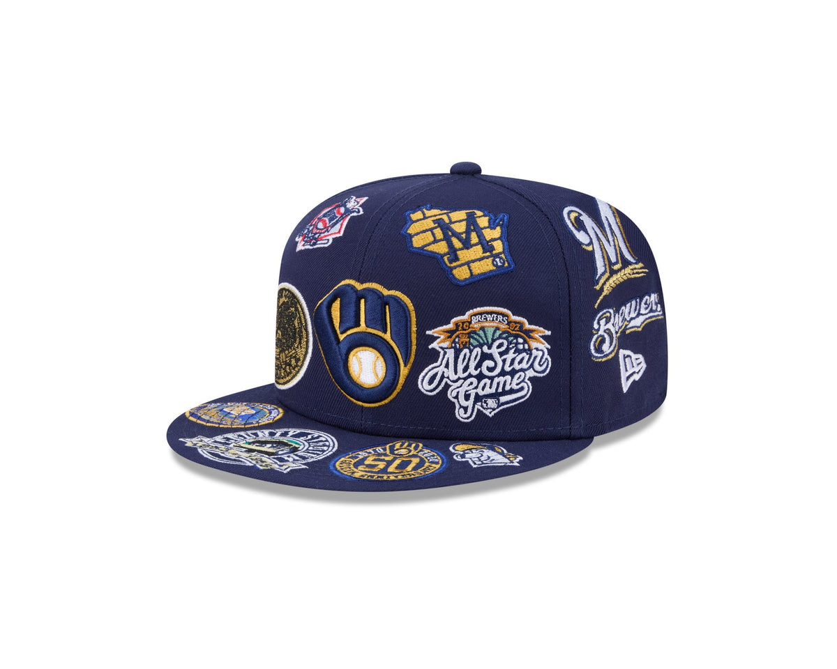Milwaukee Brewers MLB All Over Patch 59FIFTY Fitted New Era