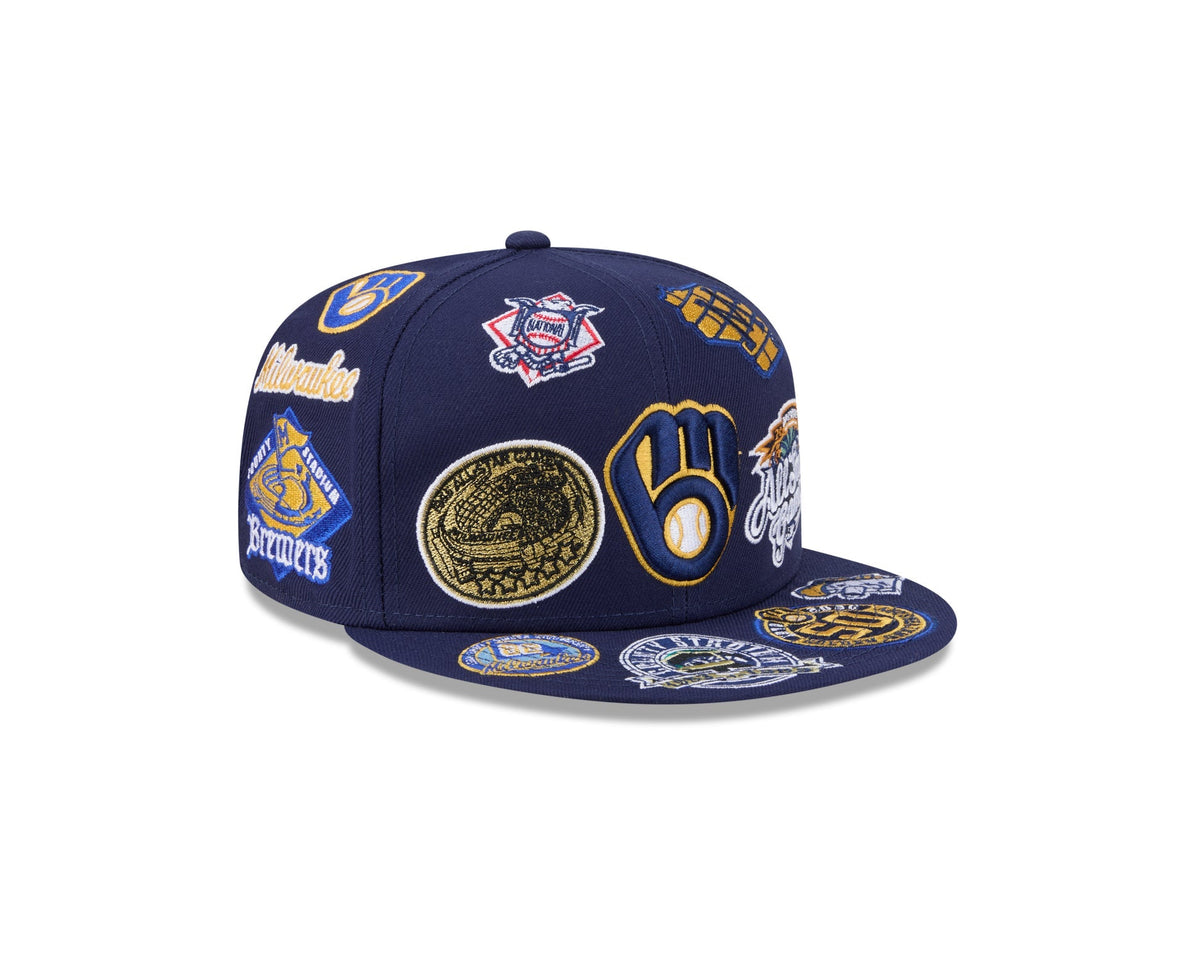 Milwaukee Brewers MLB All Over Patch 59FIFTY Fitted New Era