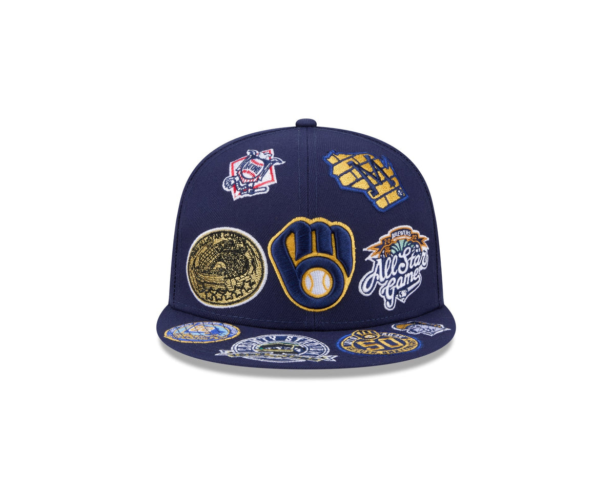 Milwaukee Brewers MLB All Over Patch 59FIFTY Fitted New Era