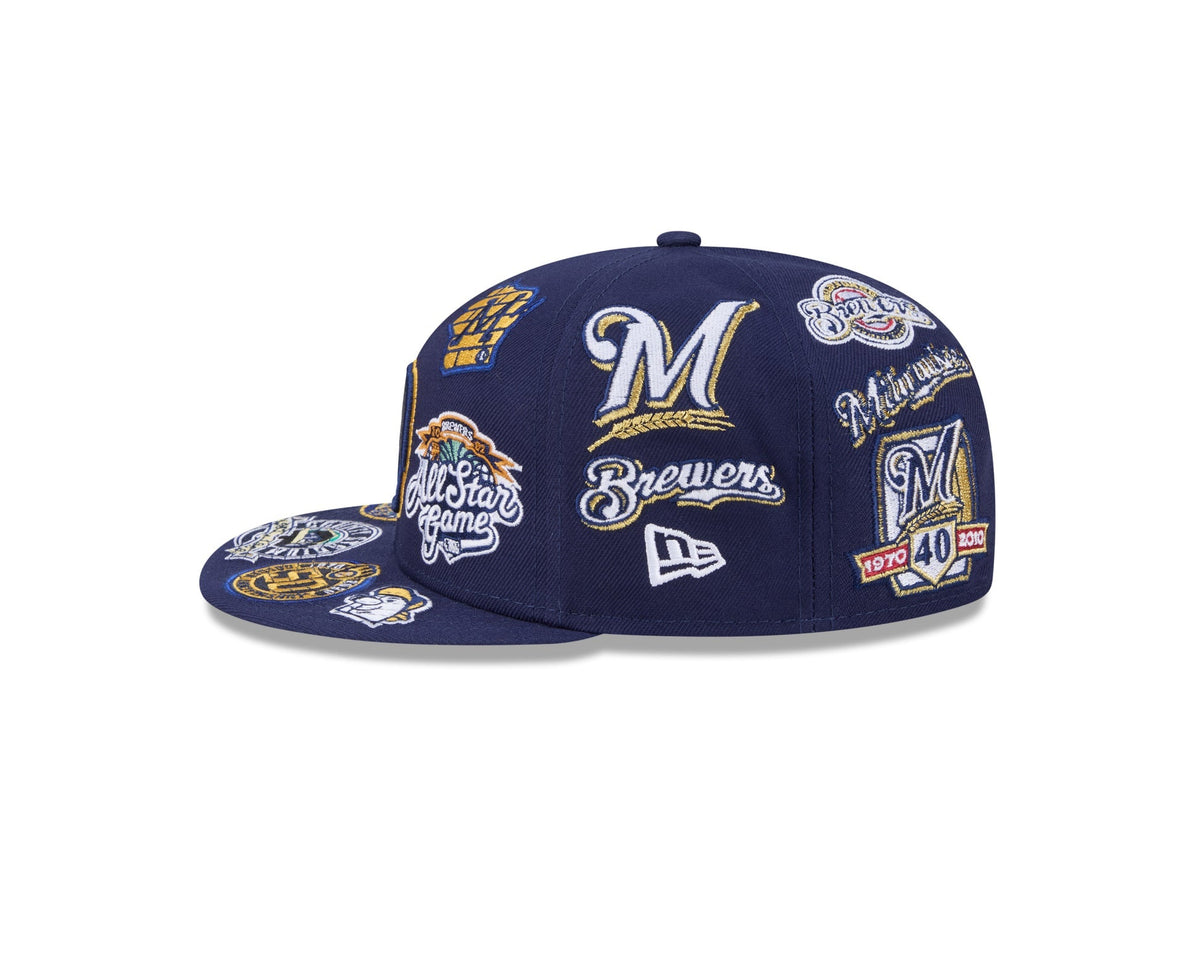Milwaukee Brewers MLB All Over Patch 59FIFTY Fitted New Era
