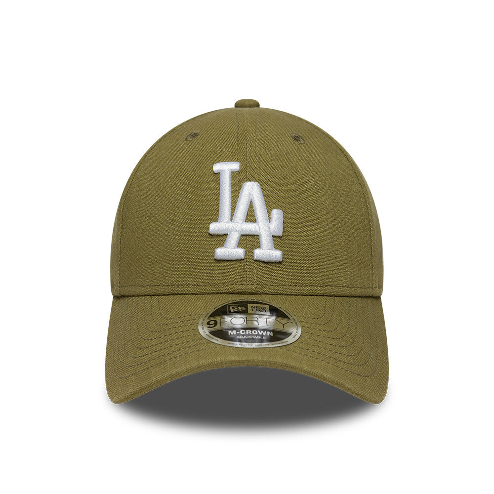 Los Angeles Dodgers MLB Linnen 9FORTY M Crown Snapback New Era Olive