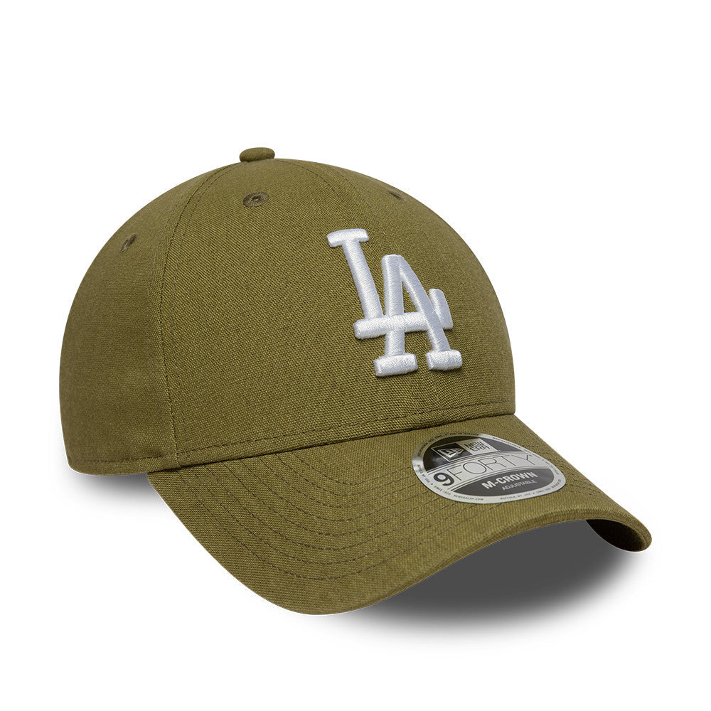 Los Angeles Dodgers MLB Linnen 9FORTY M Crown Snapback New Era Olive