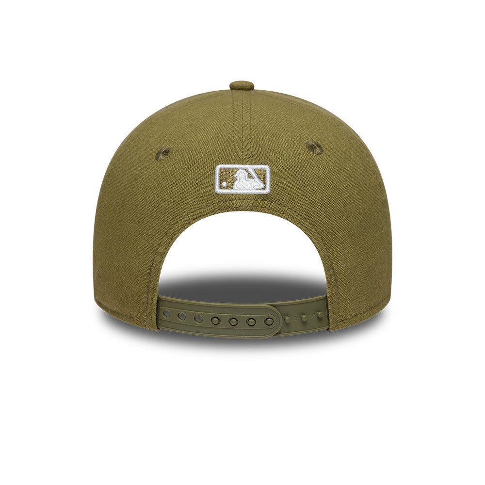 Los Angeles Dodgers MLB Linnen 9FORTY M Crown Snapback New Era Olive