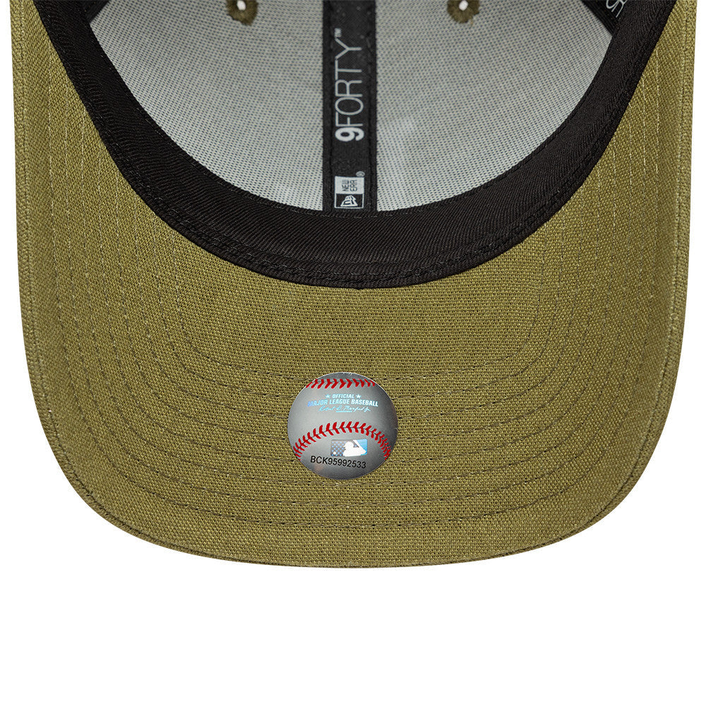 Los Angeles Dodgers MLB Linnen 9FORTY M Crown Snapback New Era Olive