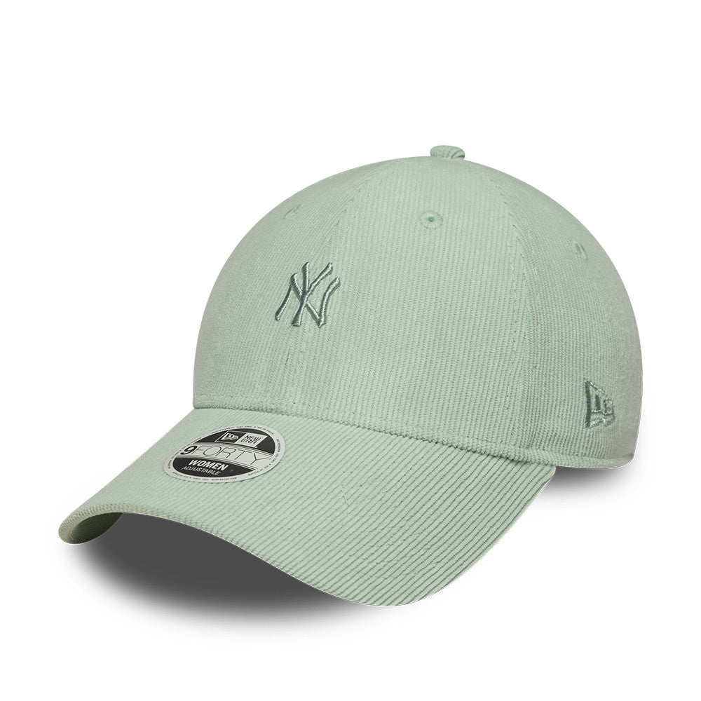 New York Yankees MLB Mini Cord 9FORTY Women Strapback New Era Sage Green