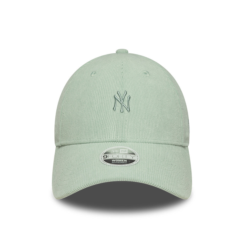 New York Yankees MLB Mini Cord 9FORTY Women Strapback New Era Sage Green