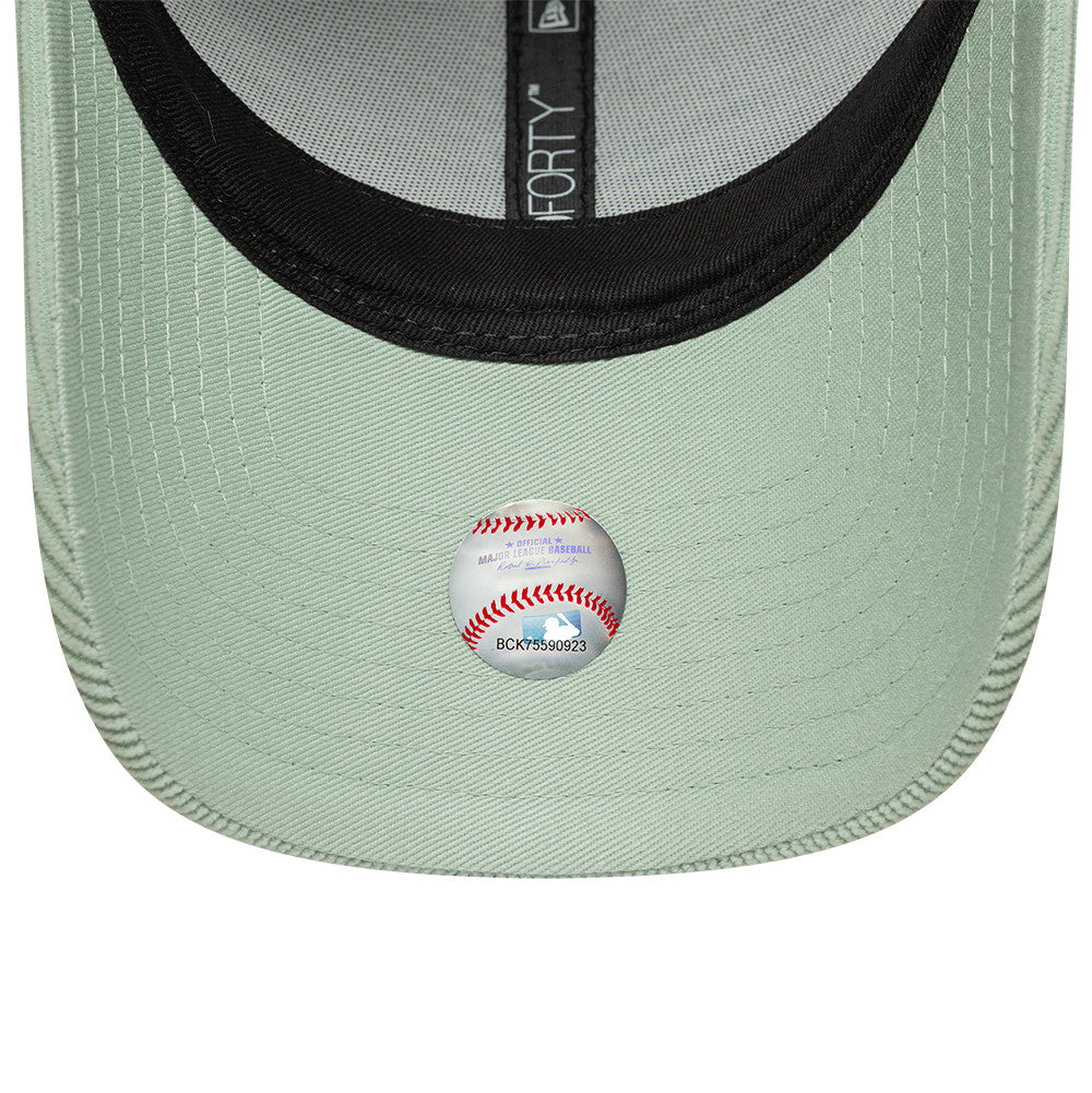 New York Yankees MLB Mini Cord 9FORTY Women Strapback New Era Sage Green