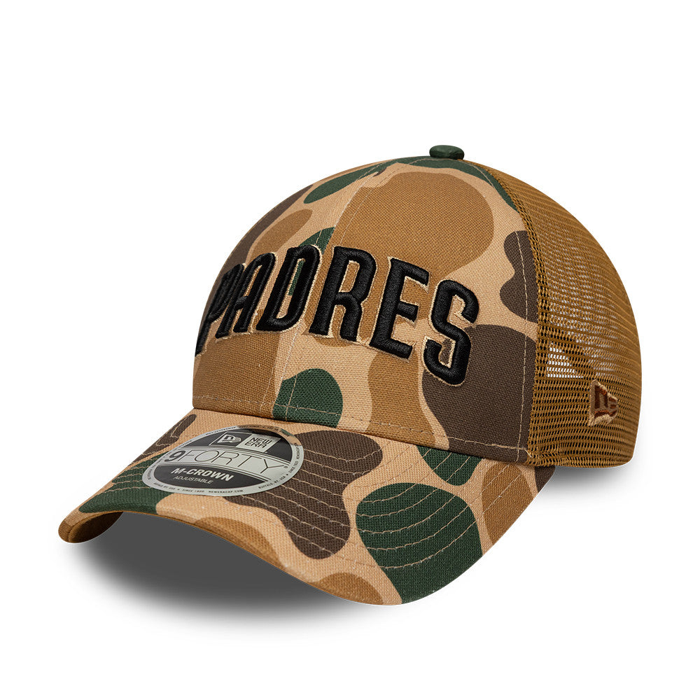 San Diego Padres MLB 9FORTY M-Crown Trucker Snapback New Era Camo