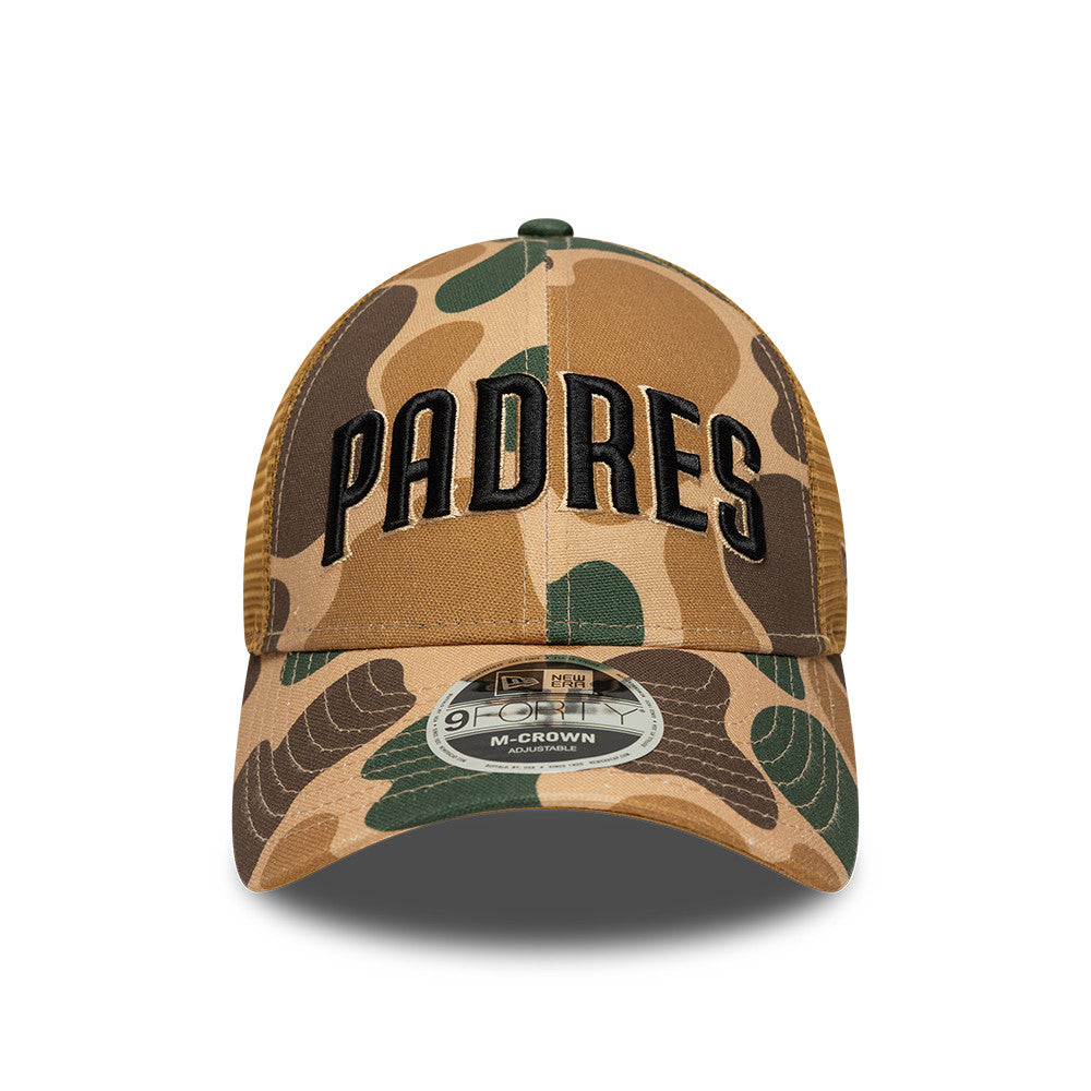 San Diego Padres MLB 9FORTY M-Crown Trucker Snapback New Era Camo