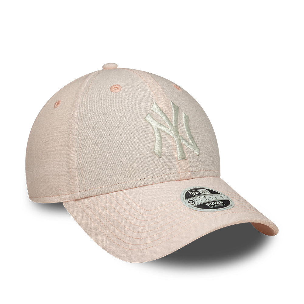 New York Yankees MLB Linnen 9FORTY Women Strapback New Era Pink/White