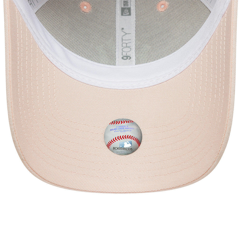 New York Yankees MLB Linnen 9FORTY Women Strapback New Era Pink/White