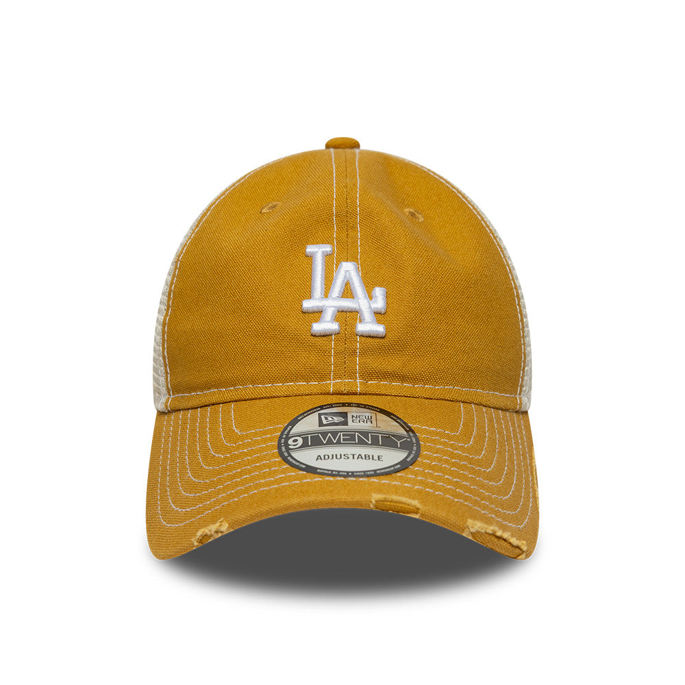 Los Angeles Dodgers MLB Distressed Cotton Canvas 9TWENTY Trucker New Era