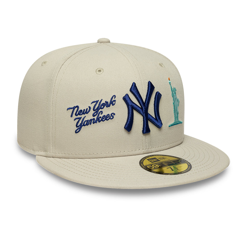 New York Yankees MLB City Icon 59FIFTY Fitted New Era Stone/Blue