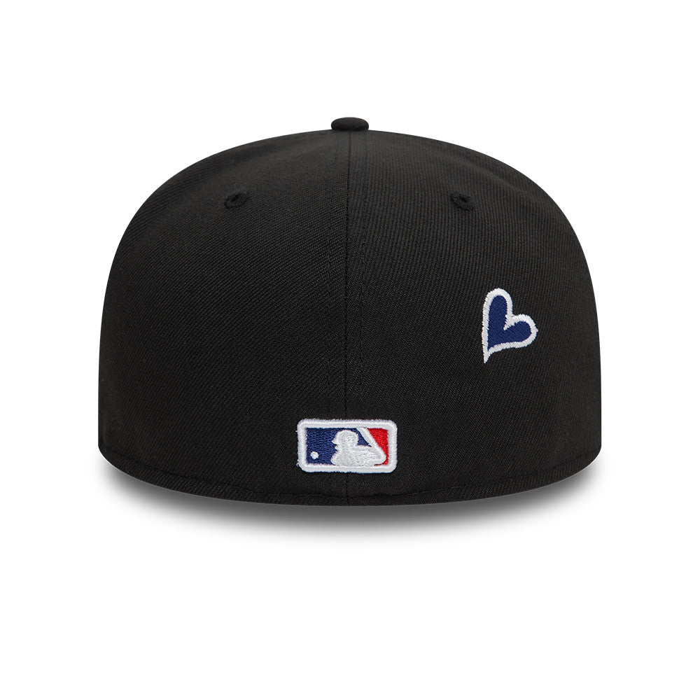 Los Angeles Dodgers MLB Heart Icon 59FIFTY Fitted New Era Black/White