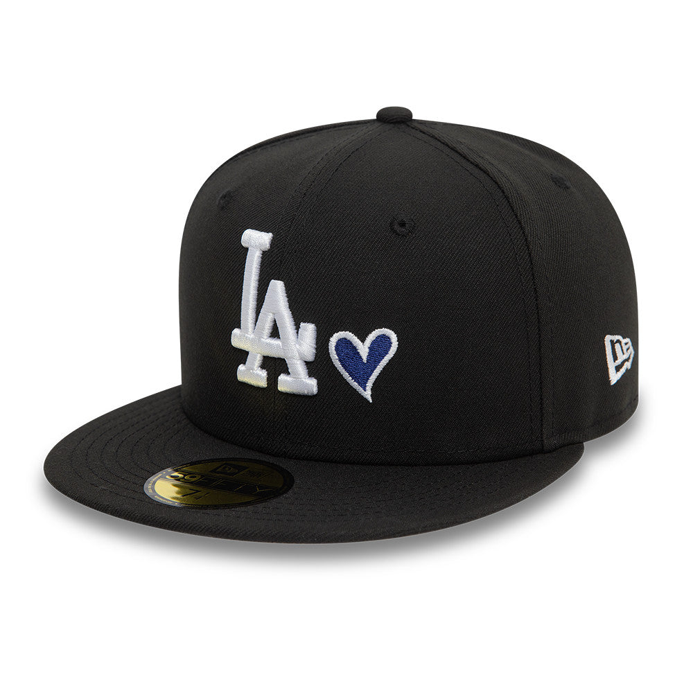 Los Angeles Dodgers MLB Heart Icon 59FIFTY Fitted New Era Black/White