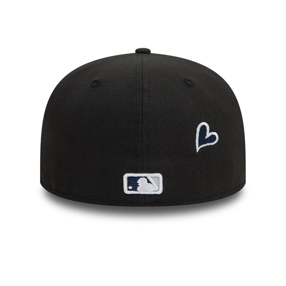 New York Yankees MLB Heart Icon 59FIFTY Fitted New Era Black/White