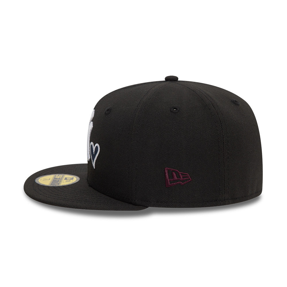 New York Yankees MLB Heart Icon 59FIFTY Fitted New Era Black/White