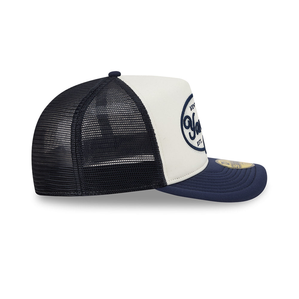 New York Yankees MLB 5950 Day Fitted Trucker A-Frame New Era White/Navy