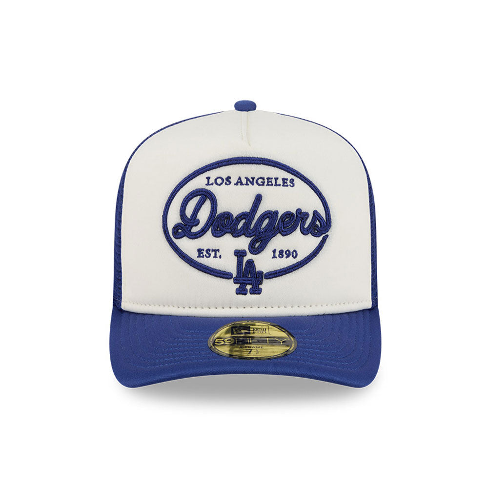 Los Angeles Dodgers MLB 5950 Day Fitted Trucker A-Frame New Era White/Blue