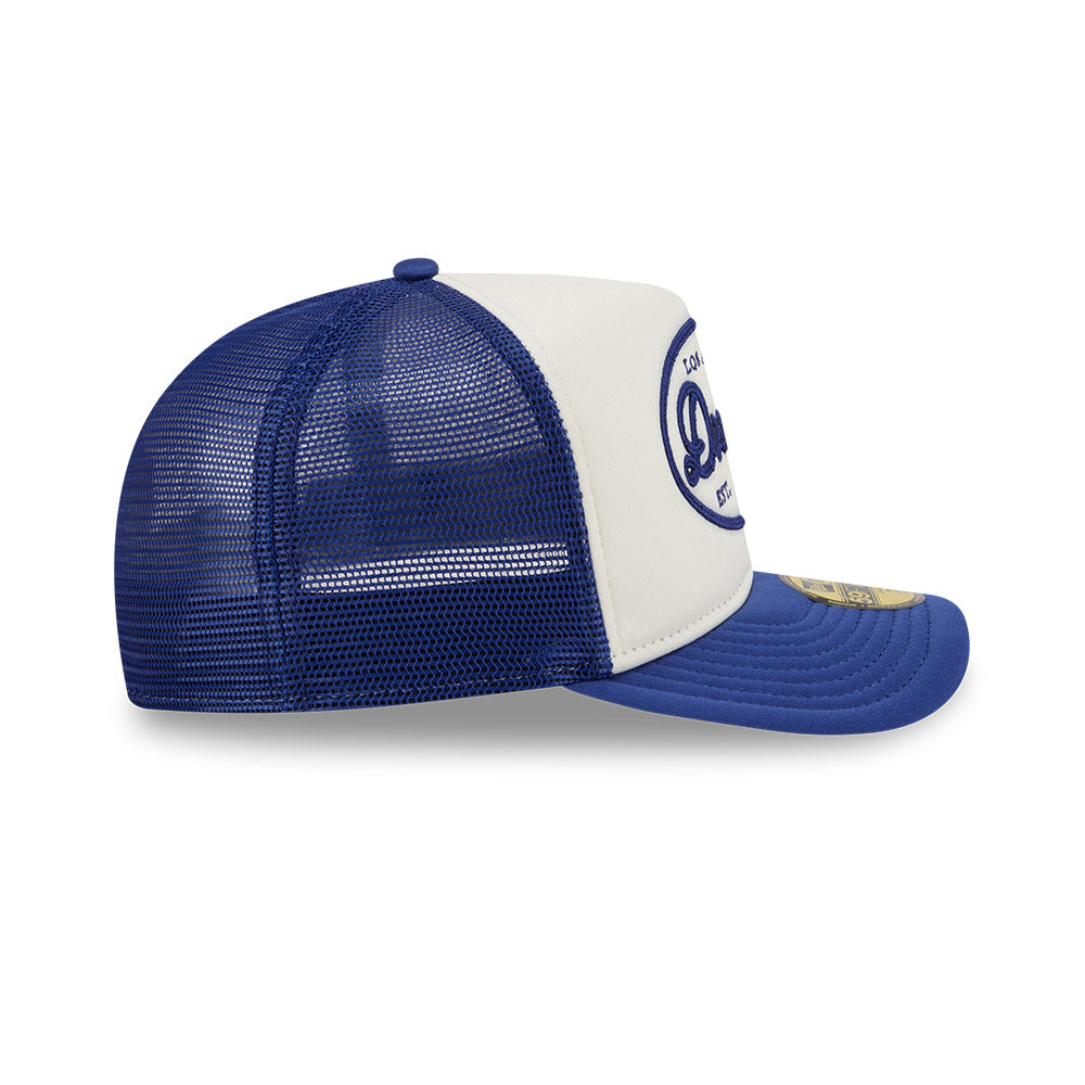 Los Angeles Dodgers MLB 5950 Day Fitted Trucker A-Frame New Era White/Blue