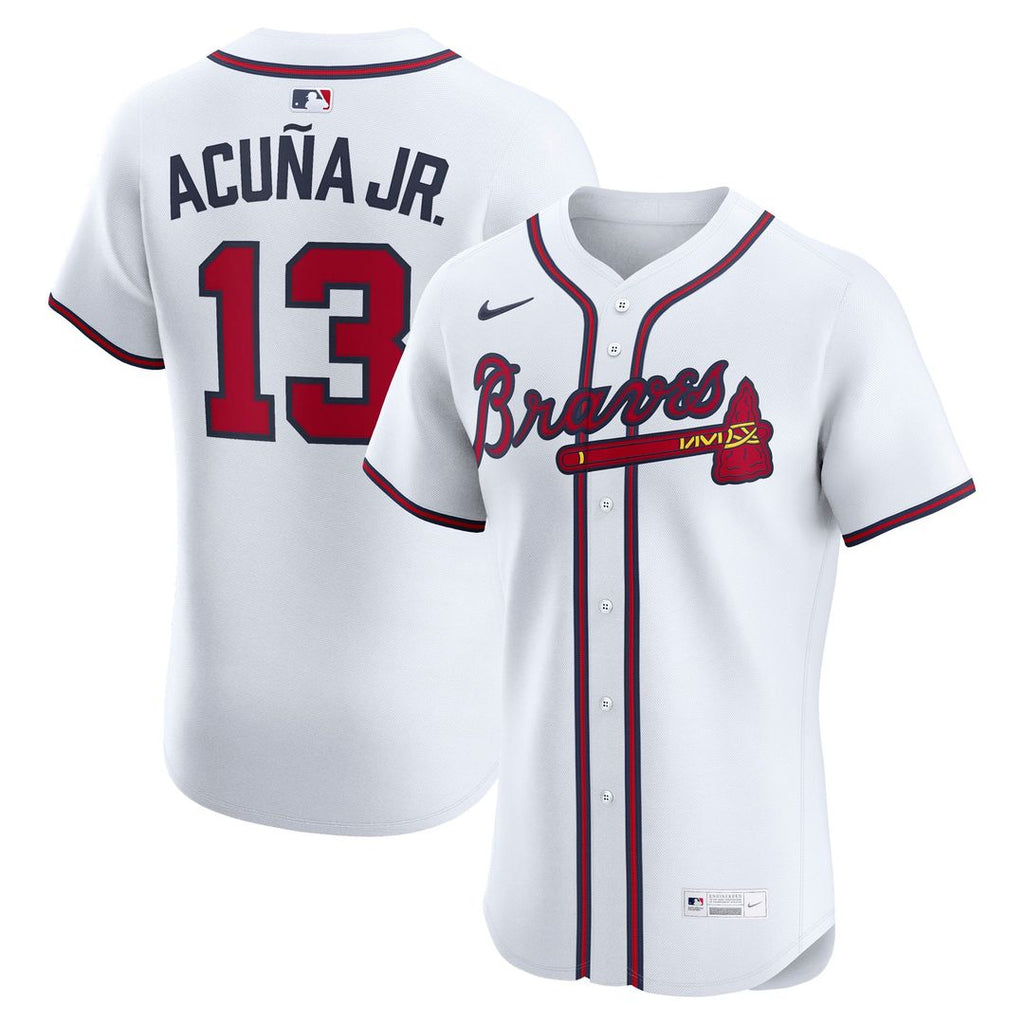 Atlanta Braves Ronald Acuña Jr. Nike Home Elite Player Jersey - White