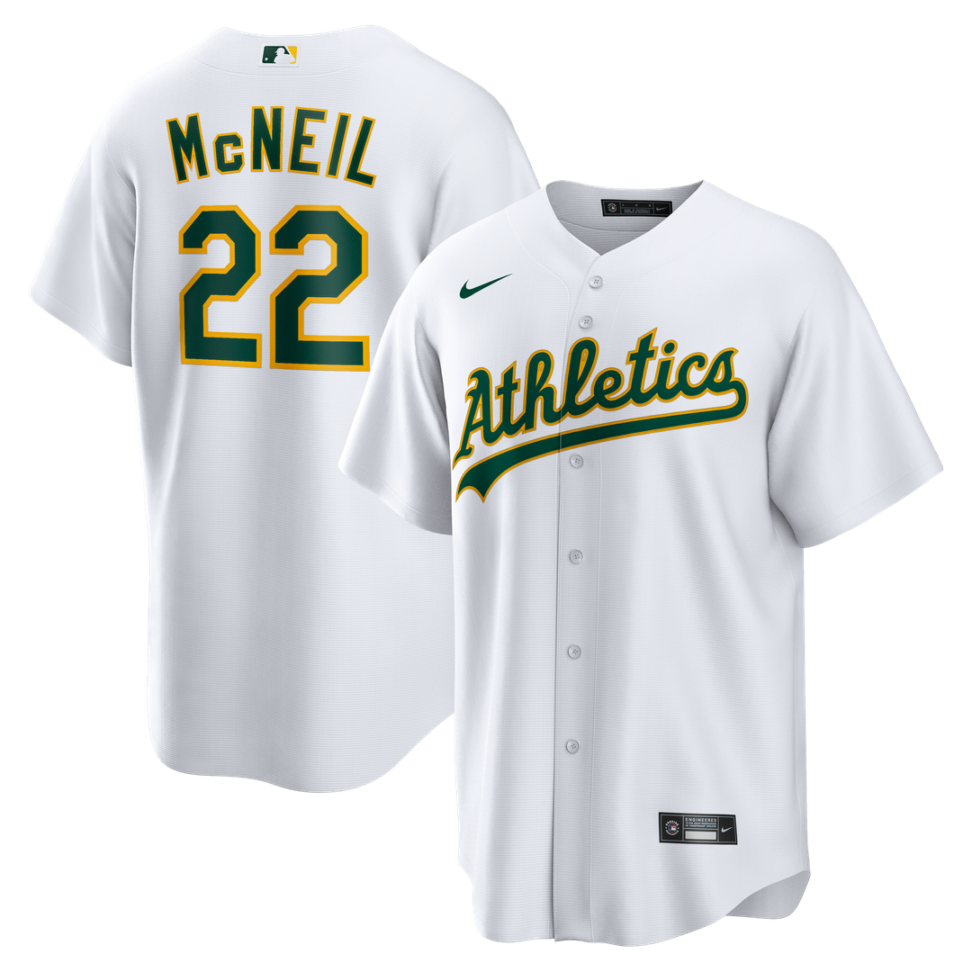 Athletics Jeff McNeil Nike Home Replica Jersey - White