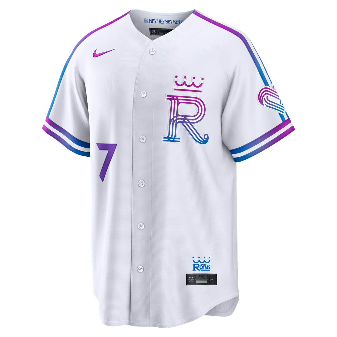 Kansas City Royals Bobby Witt Jr. Nike 2026 City Connect Stadium Jersey - White