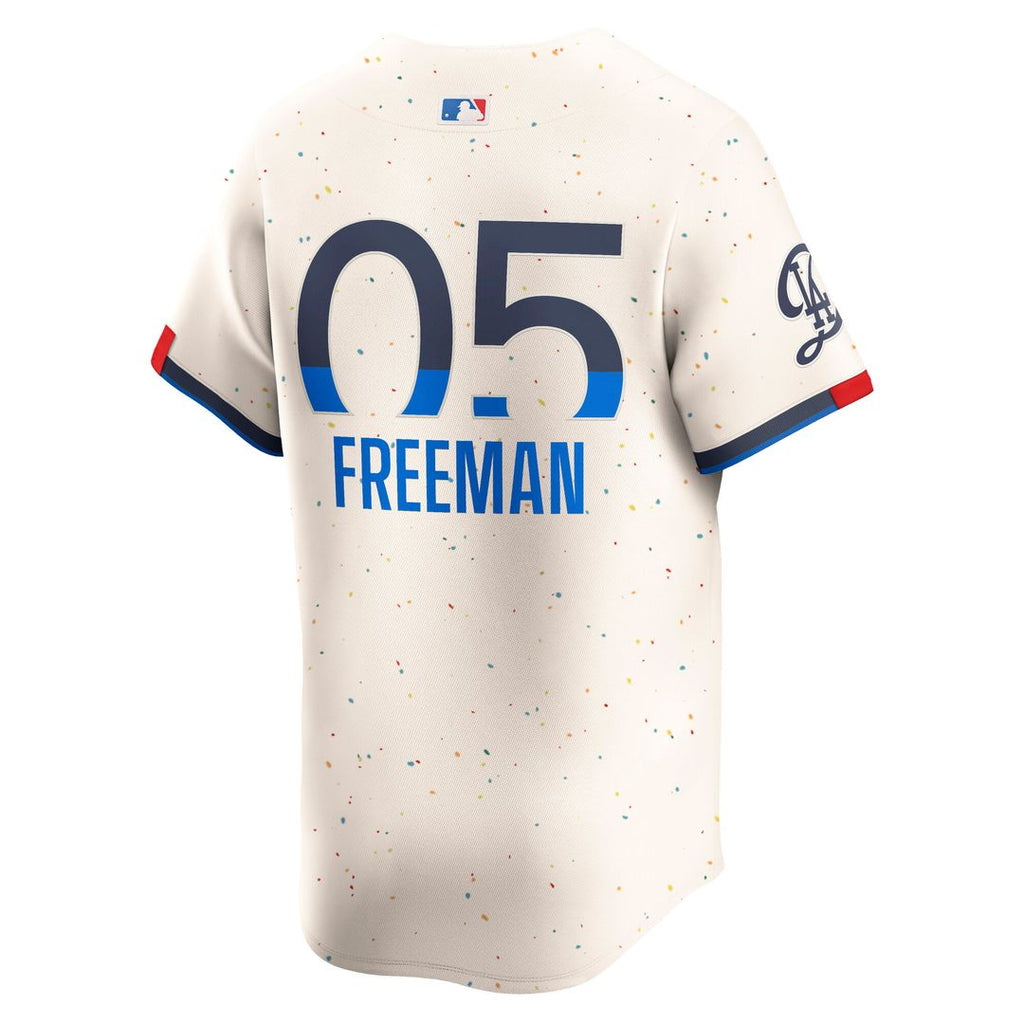 Los Angeles Dodgers Freddie Freeman Nike City Connect Limited Player Jersey - Cream
