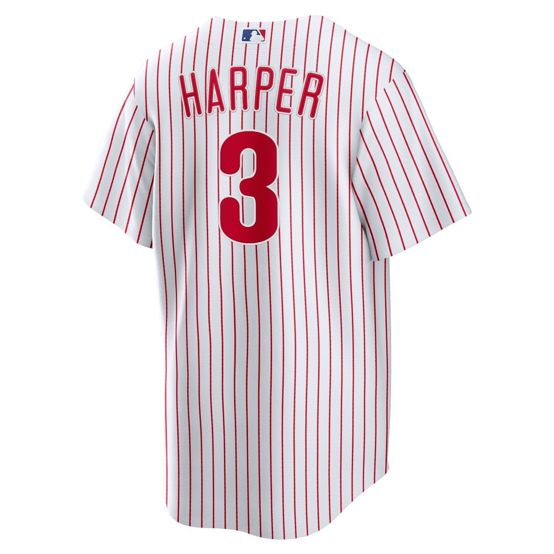 Philadelphia Phillies Bryce Harper Nike Home Replica Player Name Jersey - White