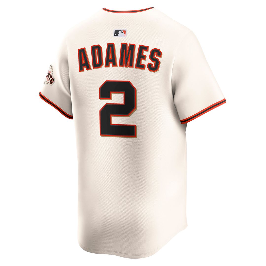 San Francisco Giants Willy Adames Nike Home Limited Player Jersey - Cream