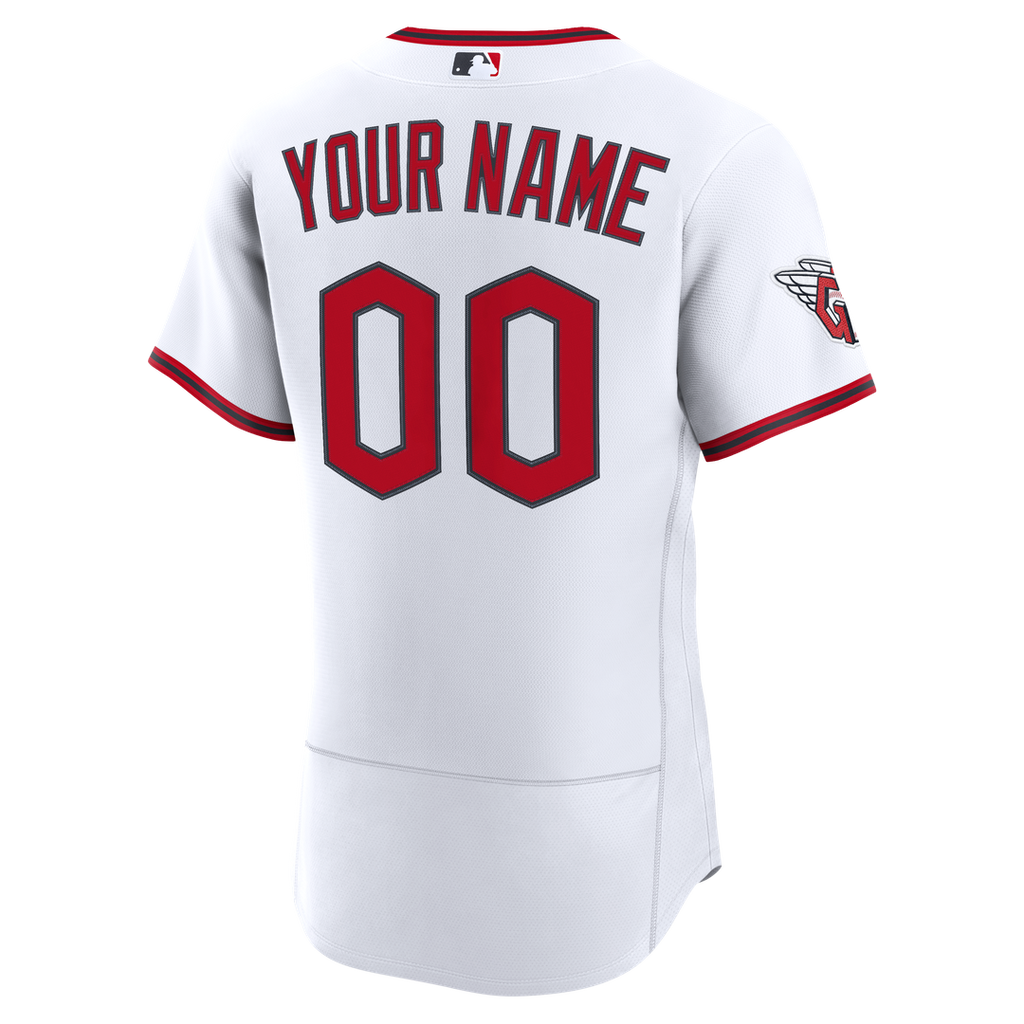 Cleveland Guardians Nike Home Authentic Custom Jersey - White