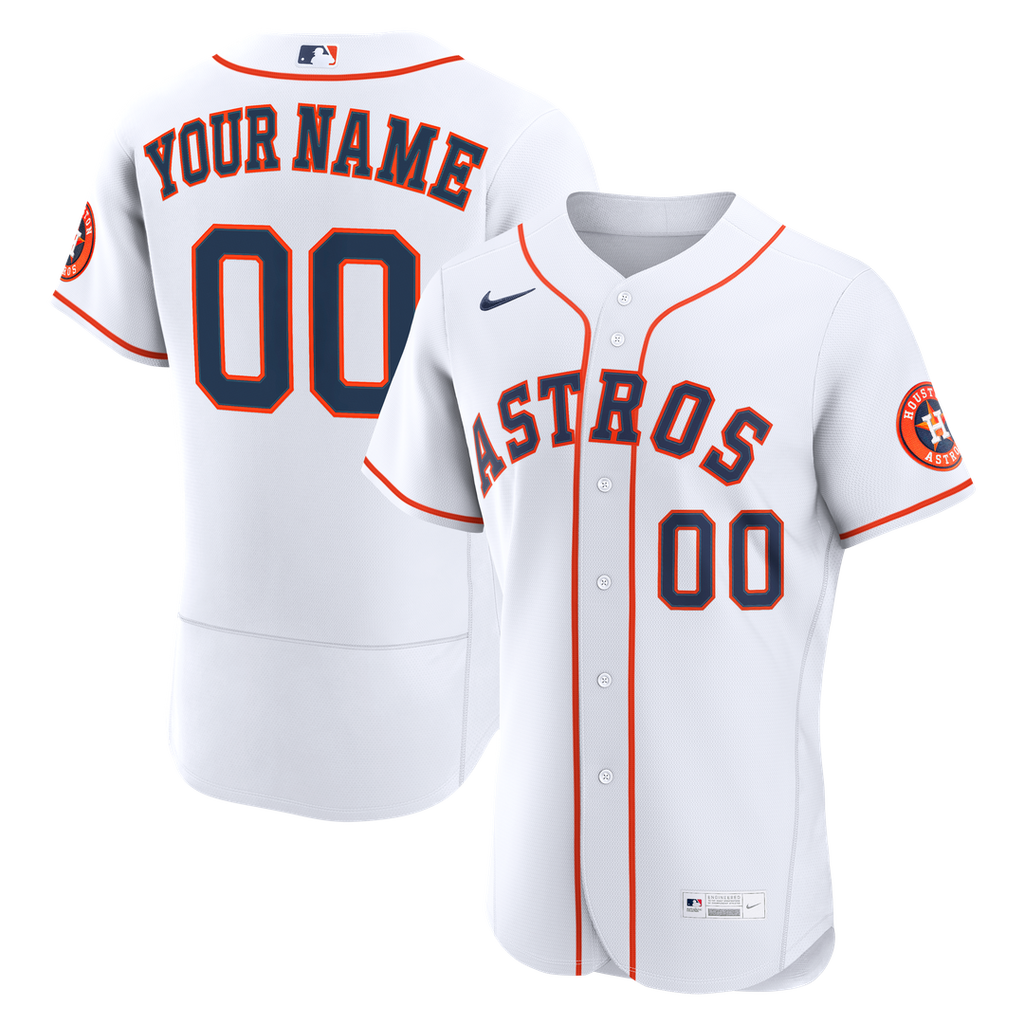 Houston Astros Nike Home Authentic Custom Jersey - White