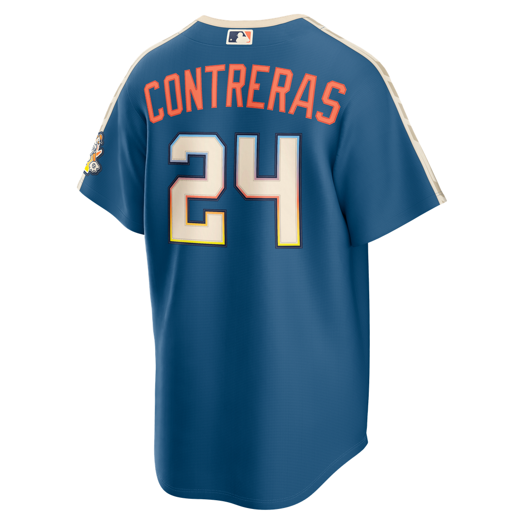 Milwaukee Brewers William Contreras Nike 2026 City Connect Stadium Jersey - Mineral Blue