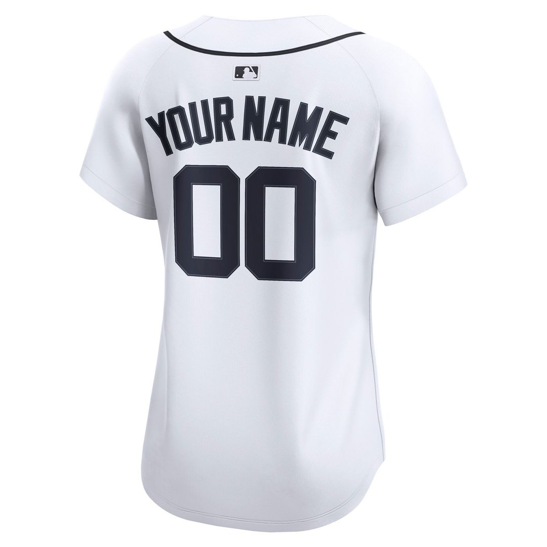 Detroit Tigers Nike Women's Home Limited Custom Jersey - White