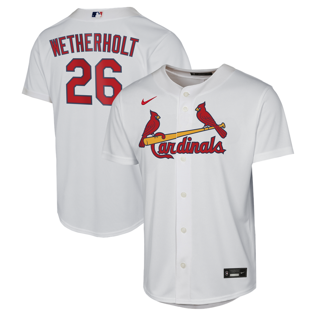 St. Louis Cardinals JJ Wetherholt Nike Youth Home Replica Jersey - White